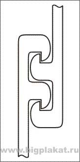Лента-замок для соединения постеров в роллерном дисплее